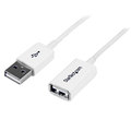 Startech.Com 1m USB Male to Female Cable - White USB Extension USBEXTPAA1MW